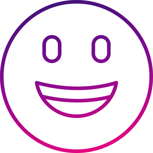 행복한 얼굴 Generic gradient outline icon