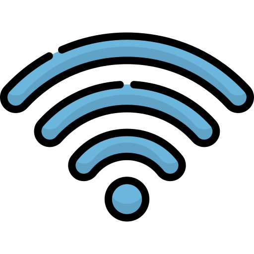 Wifi Kawaii Lineal color icon