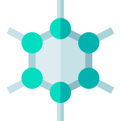 Molecules Basic Straight Flat icon