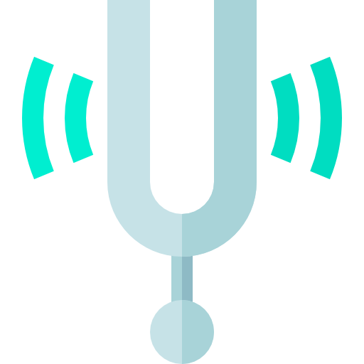 Sound fork Basic Straight Flat icon