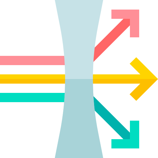 dispersión Basic Straight Flat icono