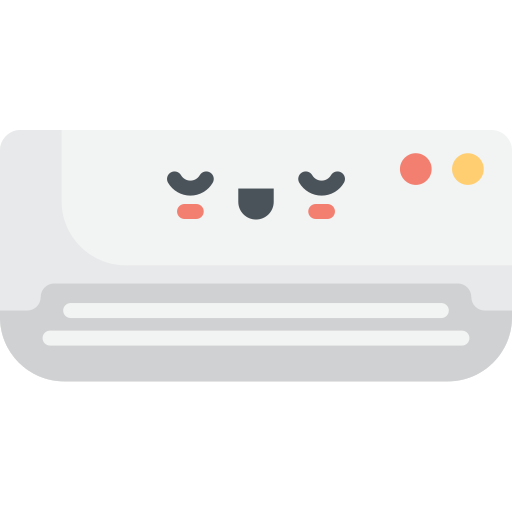 Air conditioner Kawaii Flat icon