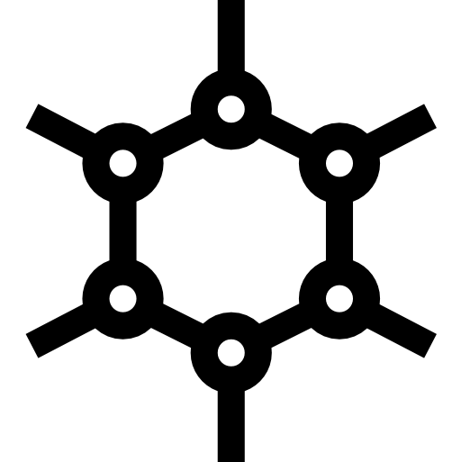 cząsteczki Basic Straight Lineal ikona