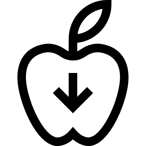 zwaartekracht Basic Straight Lineal icoon