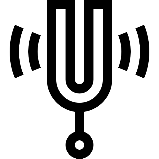 horquilla de sonido Basic Straight Lineal icono