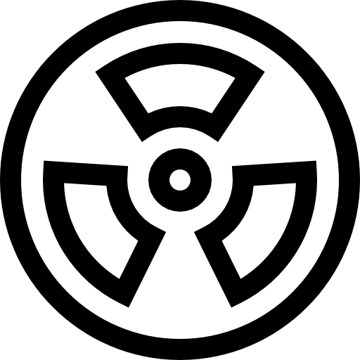 promieniowanie Basic Straight Lineal ikona