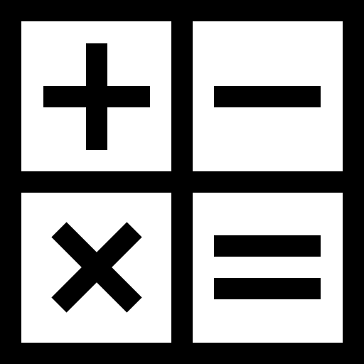 계산 Basic Straight Lineal icon