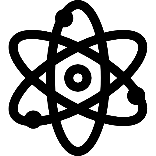 atom Basic Straight Lineal ikona