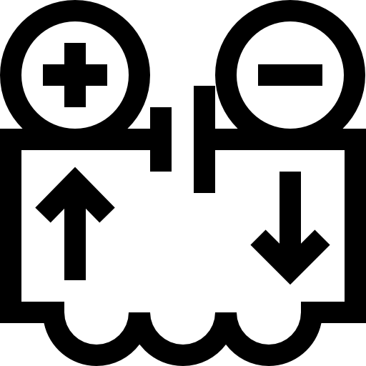 obwód elektryczny Basic Straight Lineal ikona