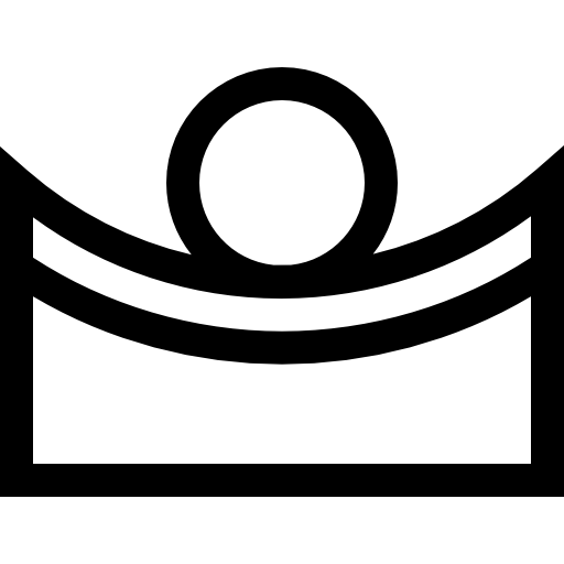 Вогнутый Basic Straight Lineal иконка