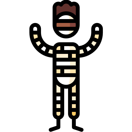 Mummy Puppet Characters Lineal Color icon