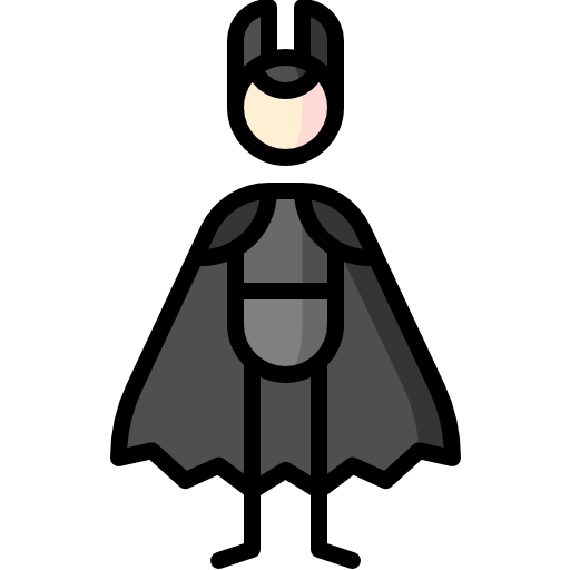 Bat Puppet Characters Lineal Color icon