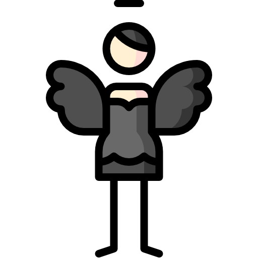 Angel Puppet Characters Lineal Color icon