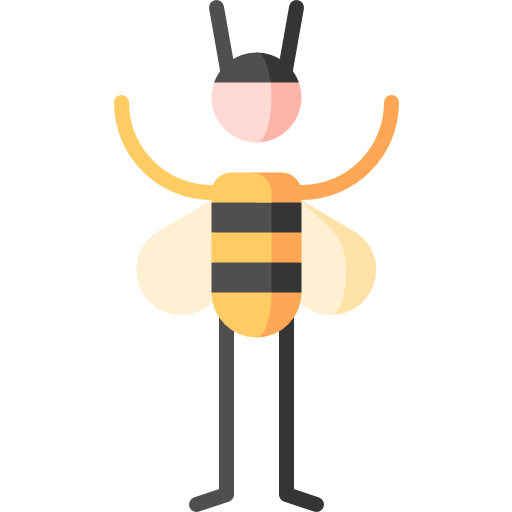 pszczoła Puppet Characters Flat ikona