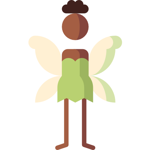 Fairy Puppet Characters Flat icon