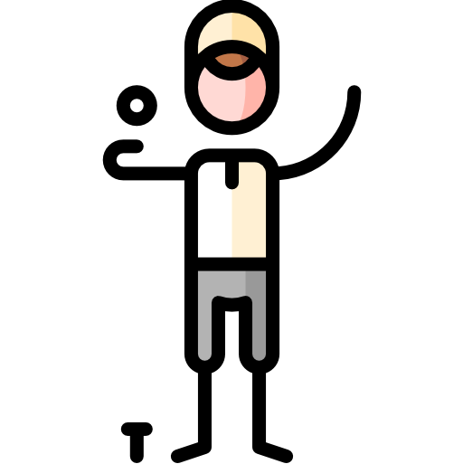Golfer Puppet Characters Lineal Color icon