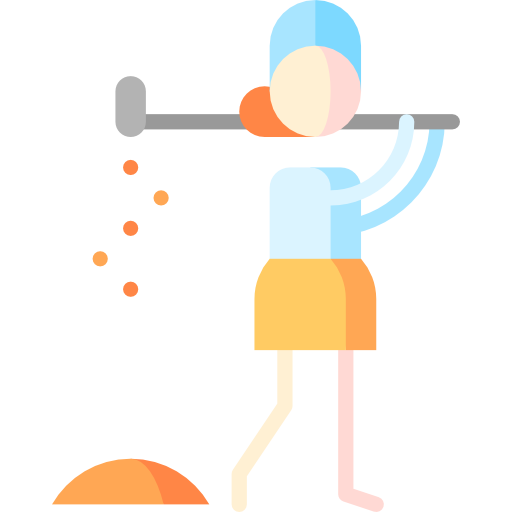 golfspieler Puppet Characters Flat icon
