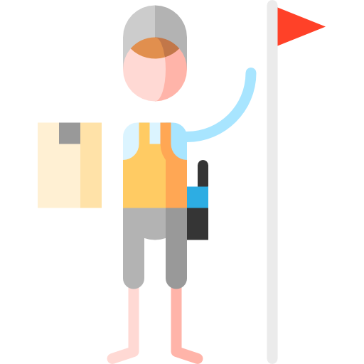 golfspieler Puppet Characters Flat icon