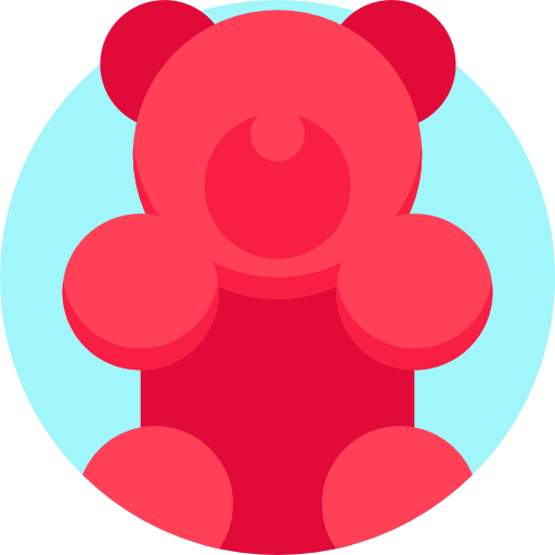 Gummy bear Detailed Flat Circular Flat icon