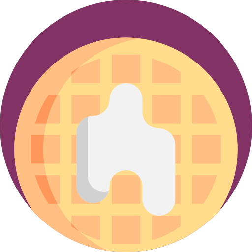 Waffle Detailed Flat Circular Flat icon