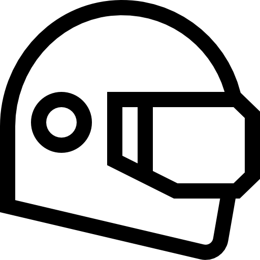 헬멧 Basic Straight Lineal icon