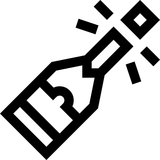 szampan Basic Straight Lineal ikona