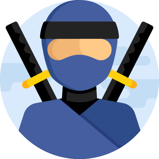 ninja Detailed Flat Circular Flat icono