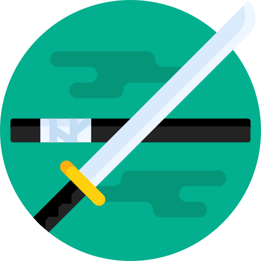 katana Detailed Flat Circular Flat icon