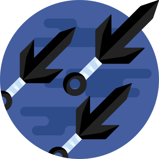 kunai Detailed Flat Circular Flat icon