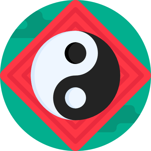 陰陽 Detailed Flat Circular Flat icon