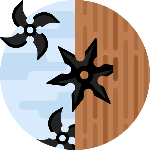 shuriken Detailed Flat Circular Flat icono