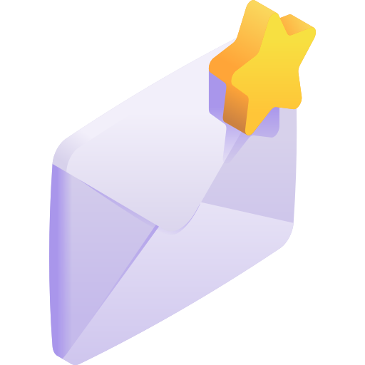 courrier 3d Gradient Isometric Gradient Icône