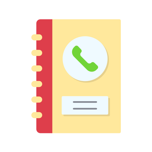 Contact book Generic color fill icon