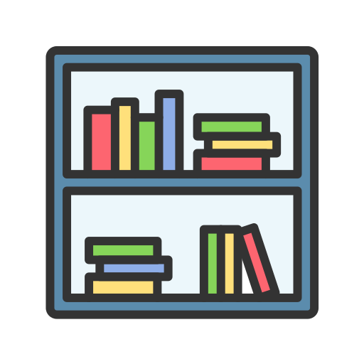 estantes de libros Generic color lineal-color icono
