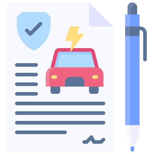 自動車保険 Generic color fill icon