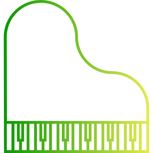 피아노 Generic gradient outline icon