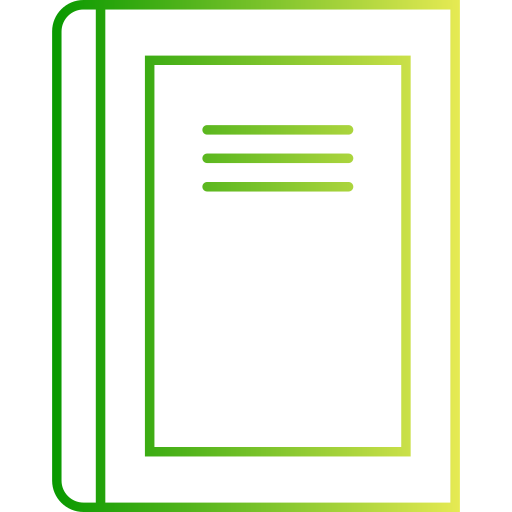 książka Generic gradient outline ikona