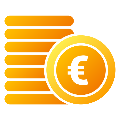 euro Generic gradient fill icoon