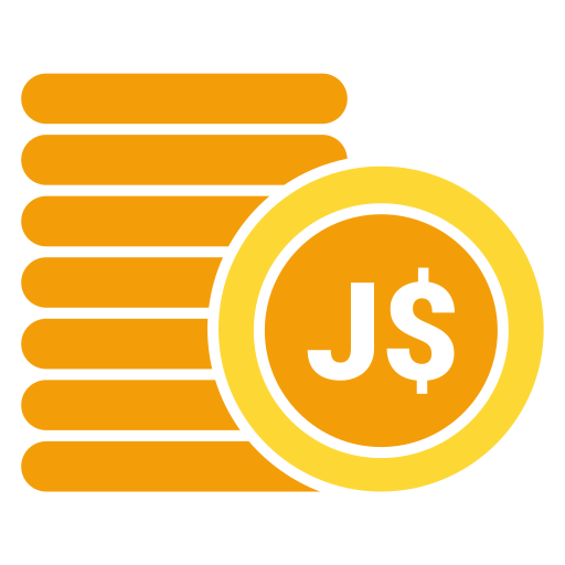 Jamaican dollar Generic color fill icon
