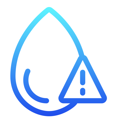 Contaminated water Generic gradient outline icon