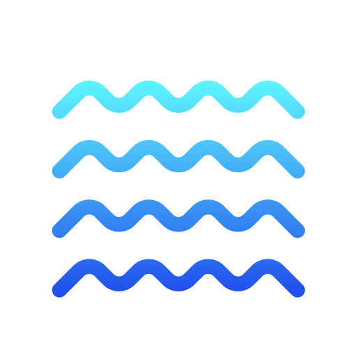 Wave Generic gradient outline icon