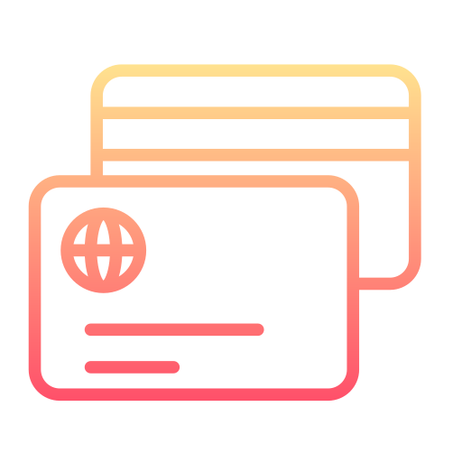 Bank card Generic gradient outline icon