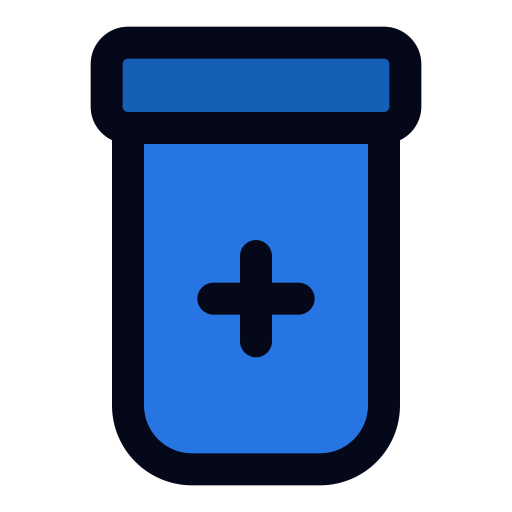 Pills bottle Generic color lineal-color icon