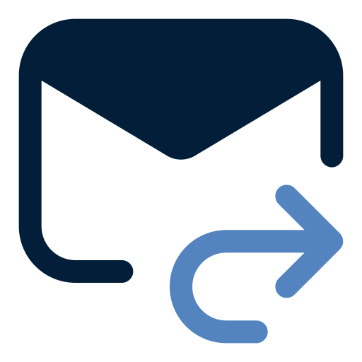 e-mail doorsturen Generic color fill icoon