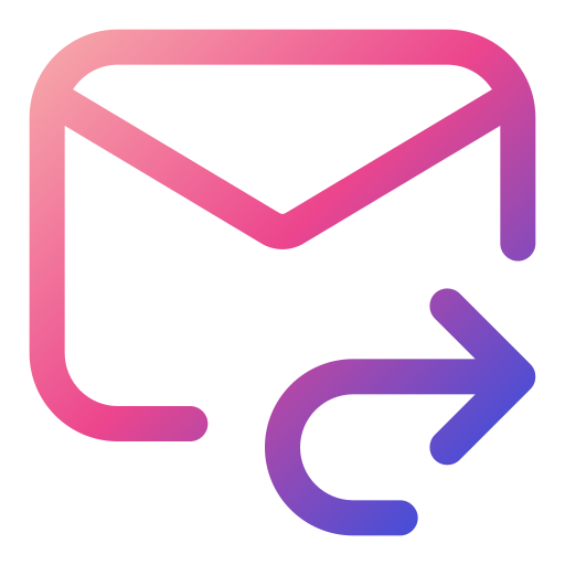 Forward email Generic gradient outline icon