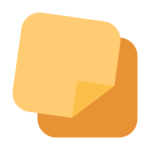 Sticky note Generic color fill icon
