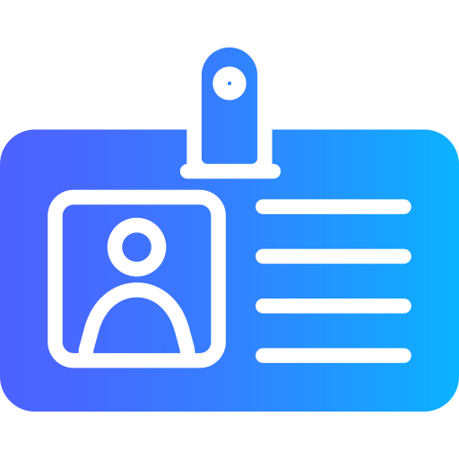 carte d'étudiant Generic gradient fill Icône