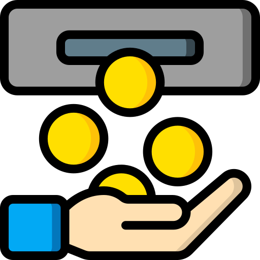 Cash machine Basic Miscellany Lineal Color icon