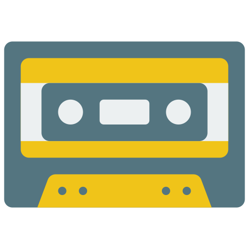 cassette Basic Miscellany Flat icoon