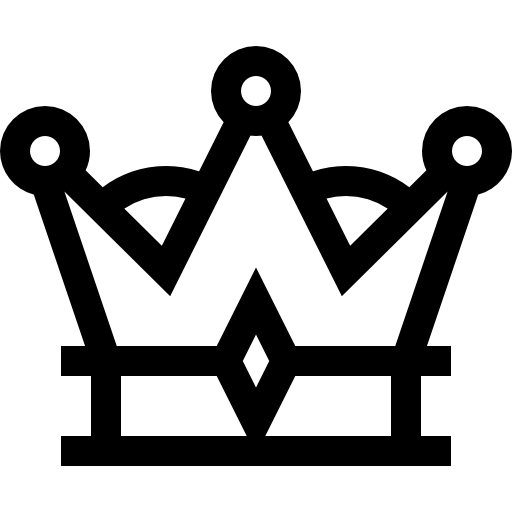 クラウン Basic Straight Lineal icon